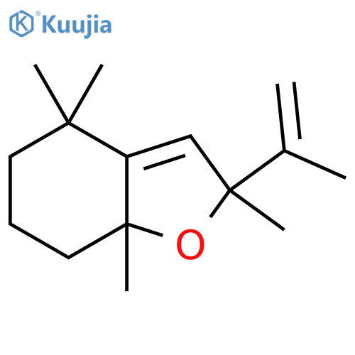 8-Isopropenyl-2,2,6,8-tetramethyl-7-oxabicyclo[4.3.0]non-9-ene structure
