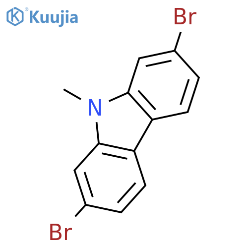 9H-Carbazole, 2,7-dibromo-9-methyl- structure