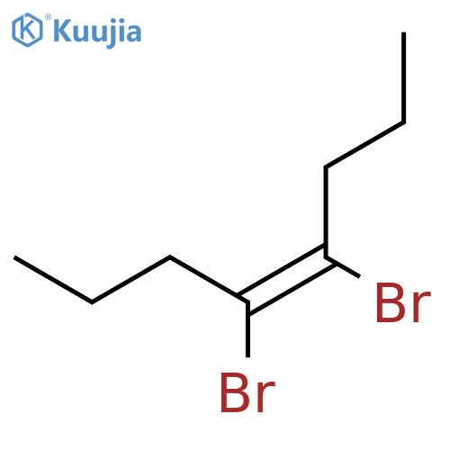 4-Octene, 4,5-dibromo-, (E)- structure