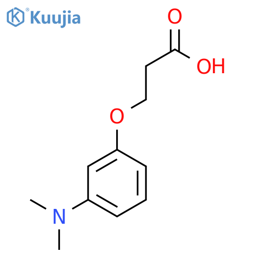 PROPANOIC ACID, 3-[3-(DIMETHYLAMINO)PHENOXY]- structure