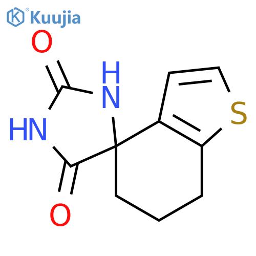 6,7-dihydro-5H-spiro1-benzothiophene-4,4'-imidazolidine-2',5'-dione structure