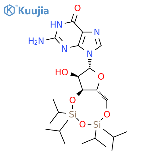 3',5'-O-(1,1,3,3-Tetraisopropyl-1,3-disiloxanediyl)guanosine structure