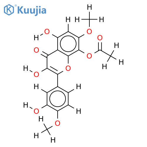 4',7-Di-Me ether,8-O-Ac-Gossypetin structure