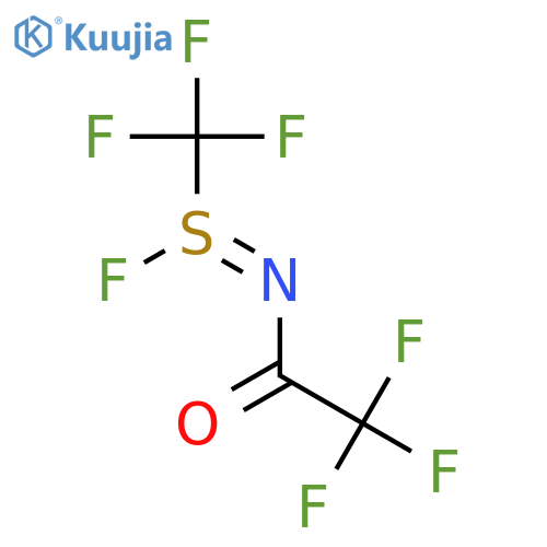 1,1,1-Trifluoro-N-(trifluoroacetyl)methanesulfinimidoyl fluoride structure
