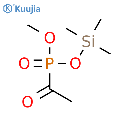 Phosphonic acid, acetyl-, methyl trimethylsilyl ester structure