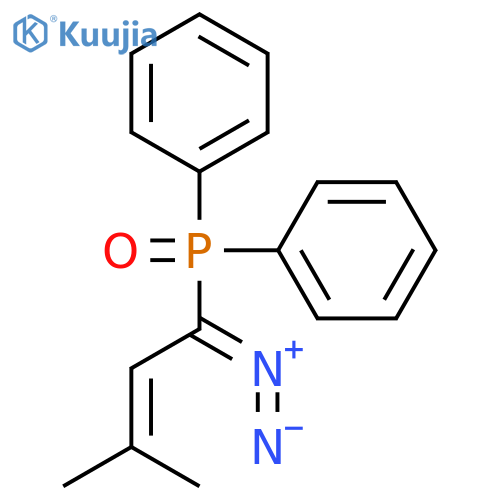 Phosphine oxide, (1-diazo-3-methyl-2-butenyl)diphenyl- structure