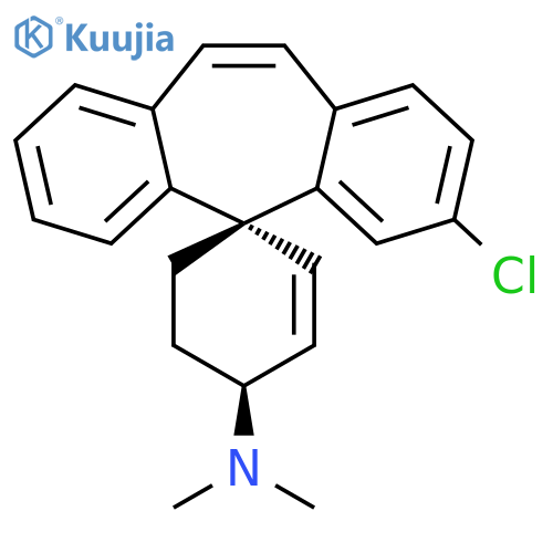Spiro[2-cyclohexene-1,5'-[5H]dibenzo[a,d]cyclohepten]-4-amine, 3'-chloro-N,N-dimethyl-, (1R,4S)- structure