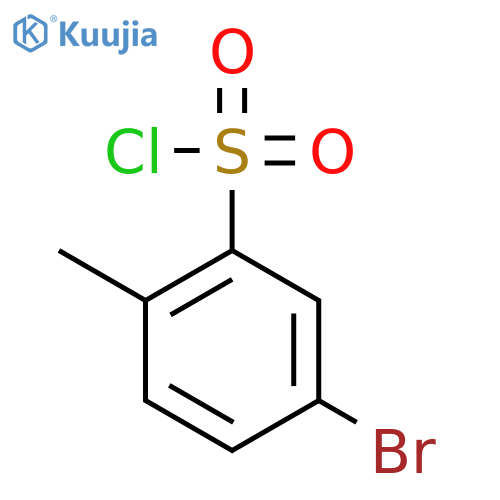 5-Bromo-2-methylbenzene-1-sulfonyl chloride structure