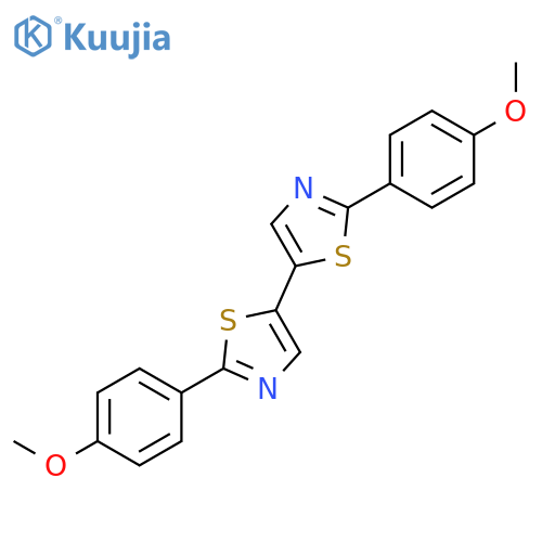 5,5'-BITHIAZOLE, 2,2'-BIS(4-METHOXYPHENYL)- structure
