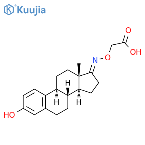Estra-1,3,5(10)-trien-17-one, 3-hydroxy-, O-(carboxymethyl)oxime, (17E)- structure