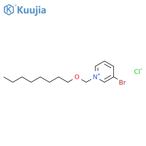 Pyridinium, 3-bromo-1-[(octyloxy)methyl]-, chloride structure