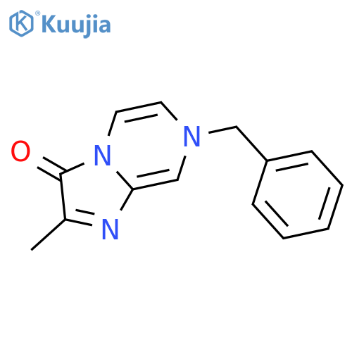 Imidazo[1,2-a]pyrazin-3(7H)-one, 2-methyl-7-(phenylmethyl)- structure