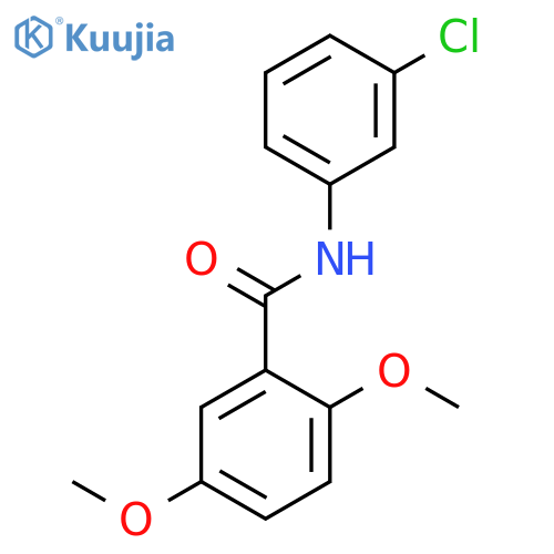Benzamide, N-(3-chlorophenyl)-2,5-dimethoxy- structure