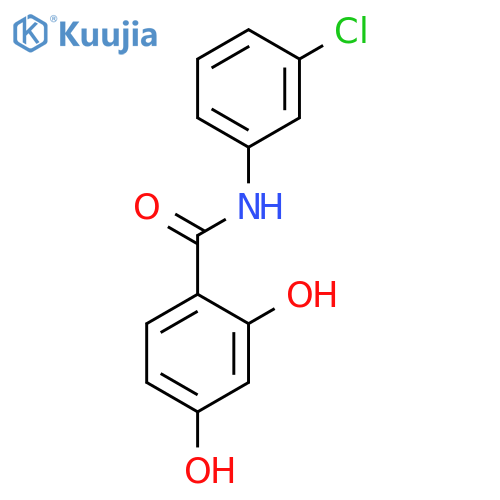 BENZAMIDE, N-(3-CHLOROPHENYL)-2,4-DIHYDROXY- structure