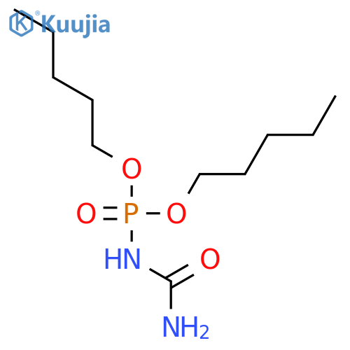 Phosphoramidic acid, (aminocarbonyl)-, dipentyl ester structure