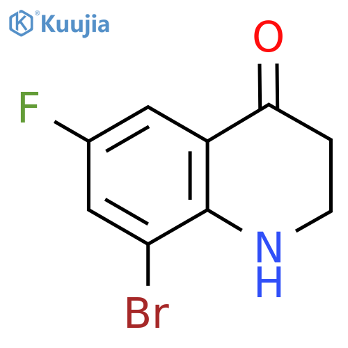 4(1H)-Quinolinone, 8-bromo-6-fluoro-2,3-dihydro- structure