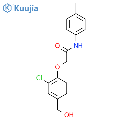 2-[2-Chloro-4-(hydroxymethyl)phenoxy]-N-(4-methylphenyl)acetamide structure
