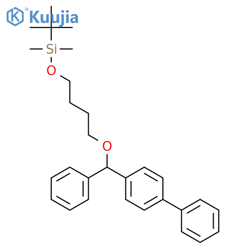 Silane,[4-([1,1'-biphenyl]-4-ylphenylmethoxy)butoxy](1,1-dimethylethyl)dimethyl- structure