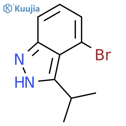 4-bromo-3-(propan-2-yl)-1H-indazole structure