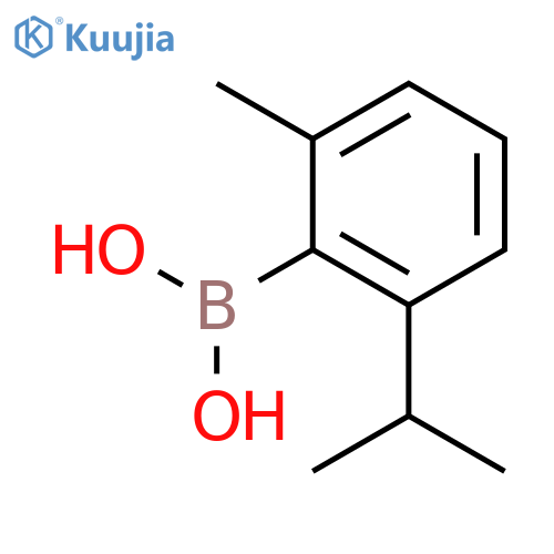 2-methyl-6-(propan-2-yl)phenylboronic acid structure