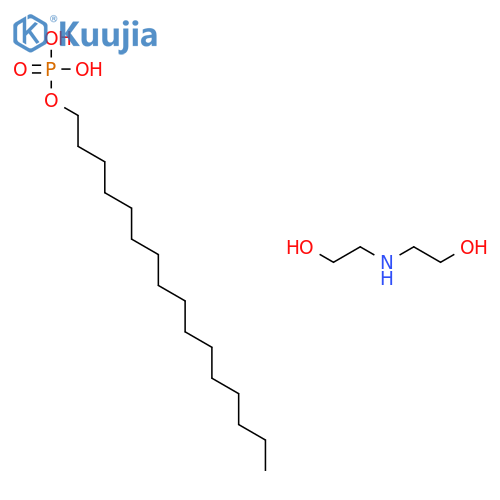 Ethanol, 2,2-iminobis-, hexadecyl phosphate (salt) structure