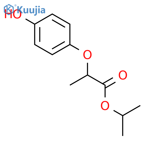 Propanoic acid, 2-(4-hydroxyphenoxy)-, 1-methylethyl ester structure