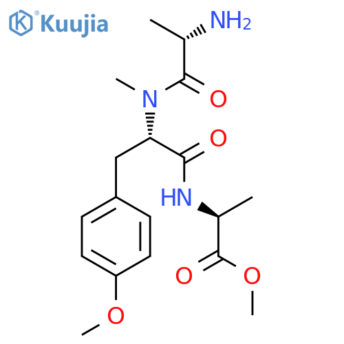 L-ALANINE, N-(N-L-ALANYL-N,O-DIMETHYL-L-TYROSYL)-, METHYL ESTER structure