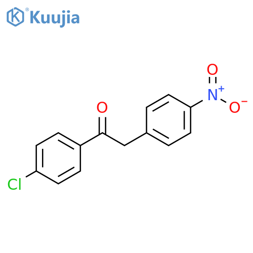 Ethanone, 1-(4-chlorophenyl)-2-(4-nitrophenyl)- structure