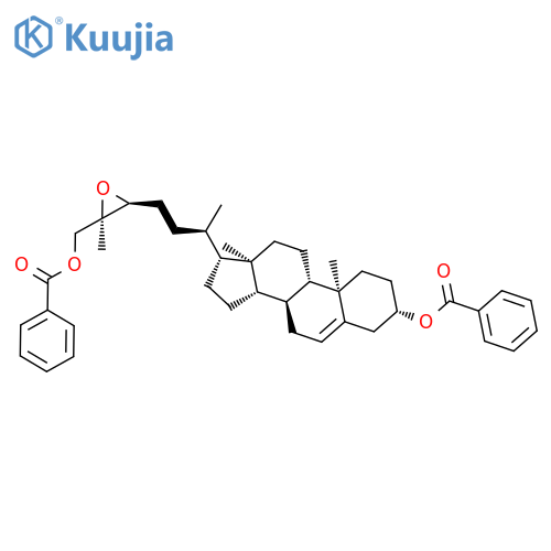 Cholest-5-ene-3,26-diol, 24,25-epoxy-, dibenzoate, (3b,24S,25R)- structure