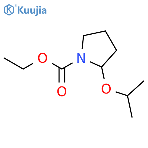 1-Pyrrolidinecarboxylic acid, 2-(1-methylethoxy)-, ethyl ester structure