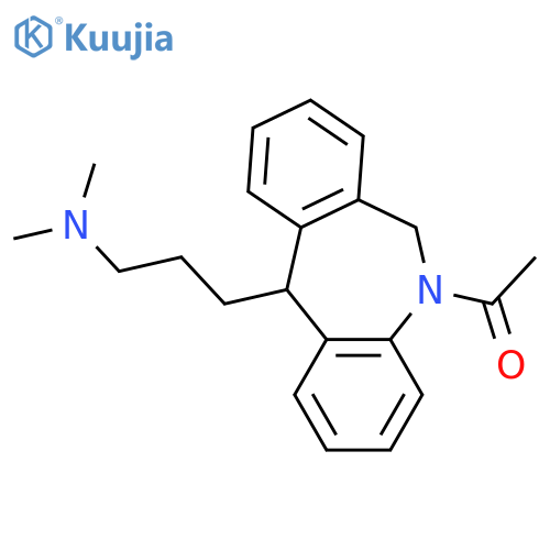 3-(5-acetyl-6,11-dihydro-5H-dibenzo[b,e]azepin-11-yl)-N,N-dimethylpropan-1-amine structure