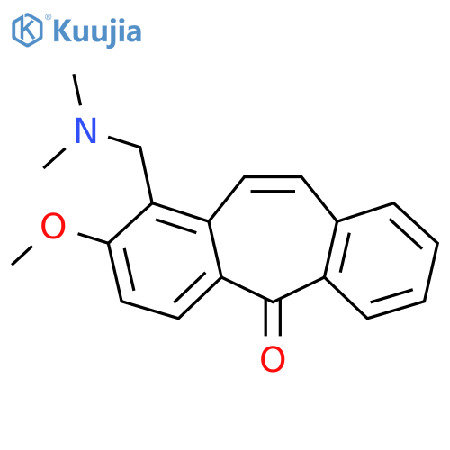7-[(Dimethylamino)methyl]-6-methoxytricyclo[9.4.0.03,8]pentadeca-1(15),3(8),4,6,9,11,13-heptaen-2-one structure