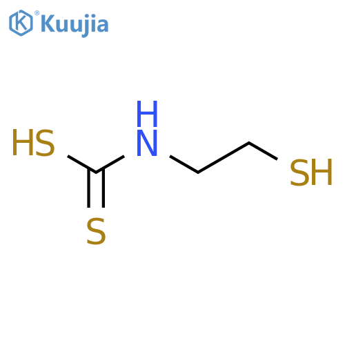 (2-sulfanylethyl)carbamodithioic acid structure