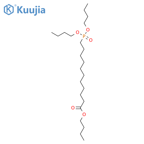 undecanoic acid, 11-(dibutoxyphosphinyl)-, butyl ester structure