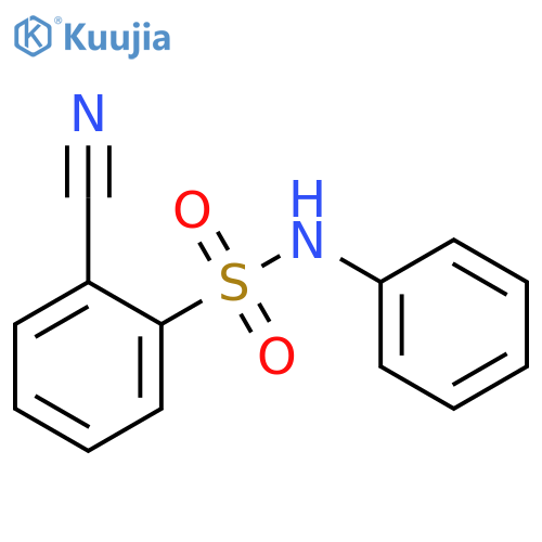 2-cyano-N-phenylbenzene-1-sulfonamide structure