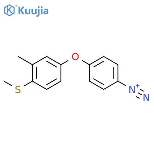 Benzenediazonium, 4-[3-methyl-4-(methylthio)phenoxy]- structure