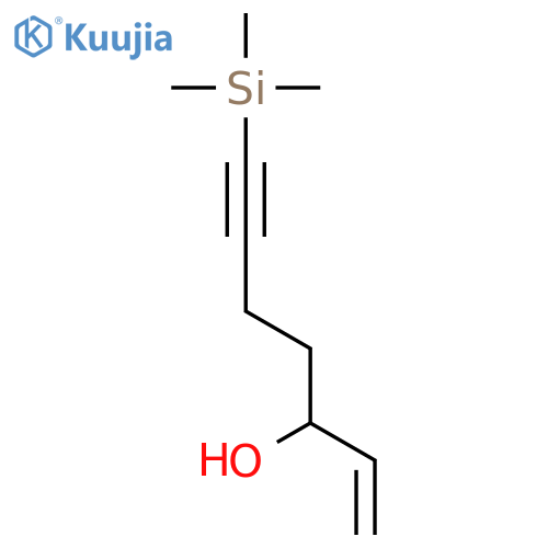 1-Hepten-6-yn-3-ol, 7-(trimethylsilyl)- structure