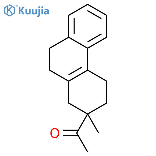 Ethanone, 1-(1,2,3,4,9,10-hexahydro-2-methyl-2-phenanthrenyl)- structure