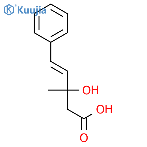 4-Pentenoic acid, 3-hydroxy-3-methyl-5-phenyl-, (E)- structure