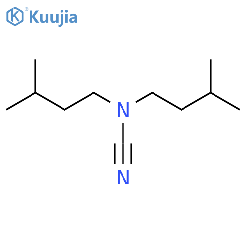 Cyanobis(3-methylbutyl)amine structure