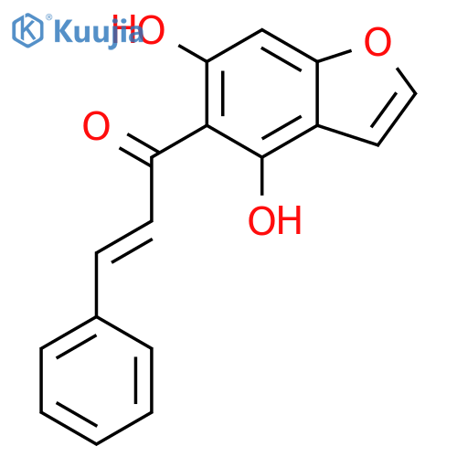 2-PROPEN-1-ONE, 1-(4,6-DIHYDROXY-5-BENZOFURANYL)-3-PHENYL- structure