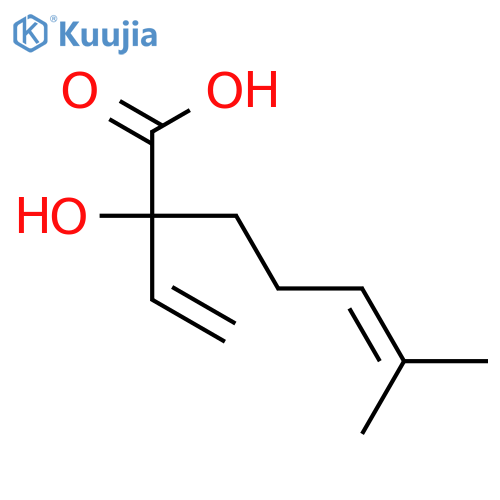 5-HEPTENOIC ACID, 2-ETHENYL-2-HYDROXY-6-METHYL- structure