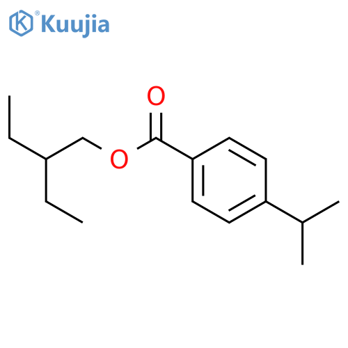 Benzoic acid,4-(1-methylethyl)-, 2-ethylbutyl ester structure