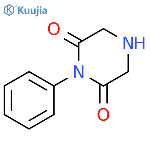 2,6-PIPERAZINEDIONE, 1-PHENYL- structure
