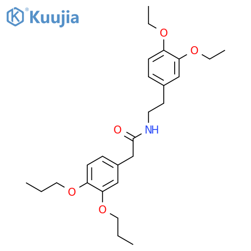 Benzeneacetamide, N-[2-(3,4-diethoxyphenyl)ethyl]-3,4-dipropoxy- structure