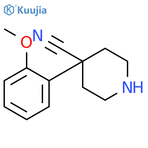 4-Piperidinecarbonitrile, 4-(2-methoxyphenyl)- structure