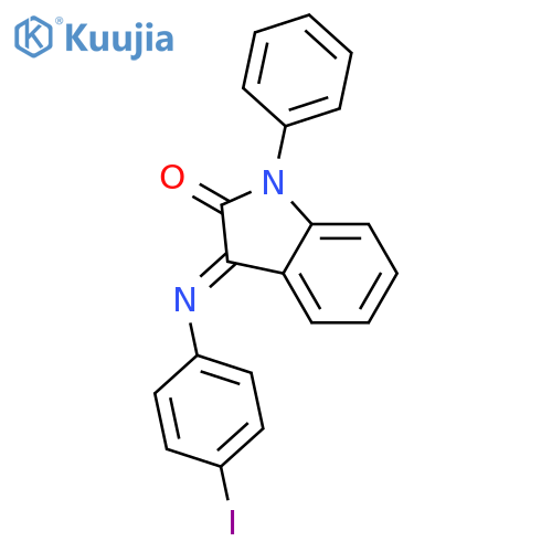2H-INDOL-2-ONE, 1,3-DIHYDRO-3-[(4-IODOPHENYL)IMINO]-1-PHENYL- structure