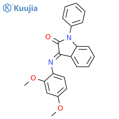 2H-Indol-2-one, 3-[(2,4-dimethoxyphenyl)imino]-1,3-dihydro-1-phenyl- structure