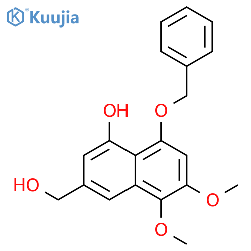 2-Naphthalenemethanol, 4-hydroxy-7,8-dimethoxy-5-(phenylmethoxy)- structure