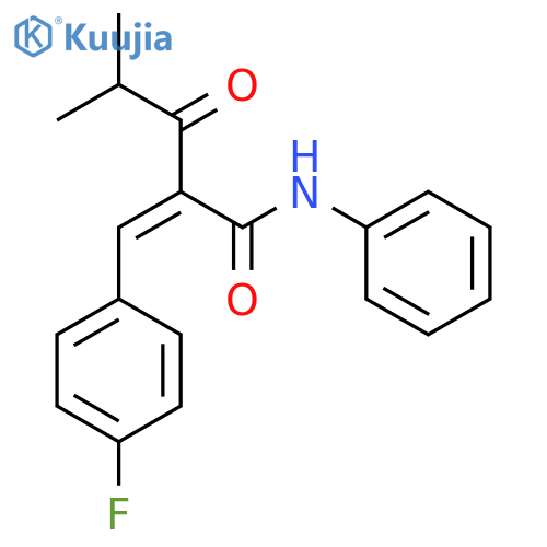 2-(4-Fluorobenzylidene)-4-methyl-3-oxo-N-phenylpentanamide structure